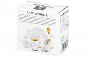 Салфетница "Сердце" на деревянной подставке, 11x6x10.5 см