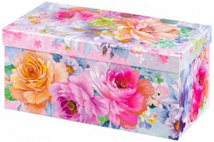 Ваза квадратная 'Акварель' 2,2 л, 11,5x11,5x26 см, NEW BONE CHINA