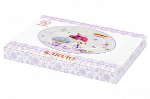 Овальное блюдо "Лаванда" 29,5x21x2,5 см из NEW BONE CHINA