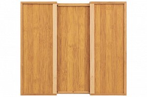 Раздвижной лоток для столовых приборов из бамбука 33,5x25,5x5 см