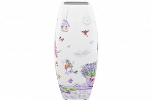 Квадратная ваза "Лаванда" 2,2 л из NEW BONE CHINA, 11,5x11,5x26 см