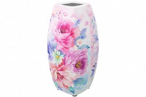 Квадратная ваза 1,5 л "Акварель" из NEW BONE CHINA, 11x11x21 см