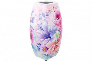Квадратная ваза 1,5 л "Акварель" из NEW BONE CHINA, 11x11x21 см