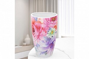 Ваза 1,5 л "Акварель" из NEW BONE CHINA, 12,5*9,5*22 см