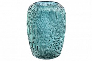 Темно-зеленая стеклянная ваза 19x19x25 см