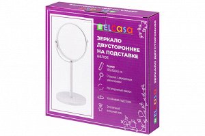 Двустороннее зеркало на подставке 18,5x15x34,5 см, белое