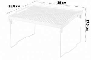 Подставка "Лофт" белая на металлических ножках 29x25,8x17,5 см (модель 600106)