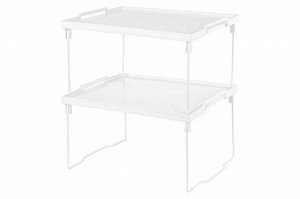 Подставка "Лофт" белая на металлических ножках 29x25,8x17,5 см (модель 600106)