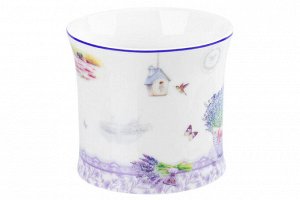 Кружка 250 мл "Лаванда" из NEW BONE CHINA, размеры 11,5x8,5x7,7 см