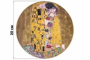 Тарелка декоративная "Поцелуй" с подставкой, 20x20x2 см, NEW BONE CHINA