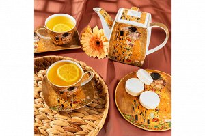 Тарелка декоративная "Поцелуй" с подставкой, 20x20x2 см, NEW BONE CHINA
