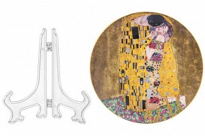 Тарелка декоративная "Поцелуй" с подставкой, 20x20x2 см, NEW BONE CHINA
