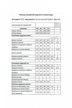 Женский юбочный костюм-тройка
