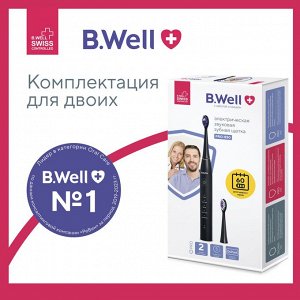 Электрическая зубная щетка B.Well PRO-850 звуковая, фиолетовый