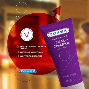 Гель-Смазка TOREX FOR MEN 100 мл, туба / 15 шт.