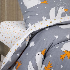 Постельное белье артпостель Гусиные лапки поплин 2спальное с европростыней