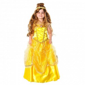 Карнавальный костюм «Принцесса Белль», текстиль, размер 30, рост 116 см