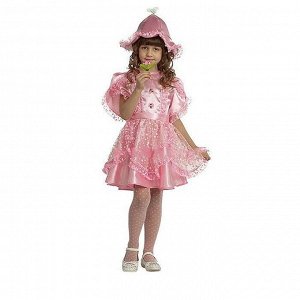 Карнавальный костюм «Дюймовочка», текстиль, размер 26, рост 104 см, цвет розовый