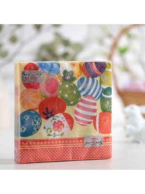 Пасхальные салфетки бумажные New Line Fresco «Пасхальные яйца», 2 слоя, 33х33 см, 20 шт