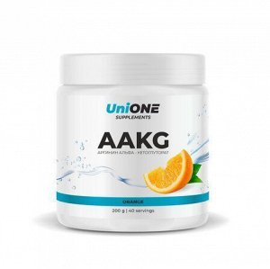 Аргинин UniONE AAKG - 200 гр (апельсин)