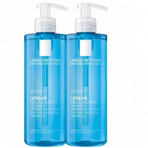 Ля Рош Позе Комплект Липикар Очищающий Гель для душа, 2х400 мл (La Roche-Posay, Lipikar)