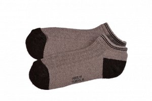 Шерстяные носки укороченные 70% ТОД (44-46, коричневый/шоколад)