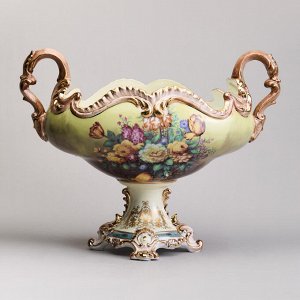 Элегантная фруктовница 47x24 см, высота 34 см - идеальное решение для сервировки и хранения фруктов