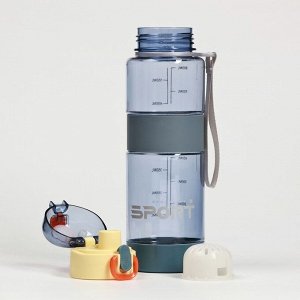 Бутылка для воды спортивная 24x7 см, 600 мл