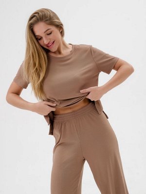 Костюм женский из лапши Леопард капучино