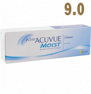 9,0. 1 Day Acuvue  moist (30 шт.)  Однодневные контактные линзы