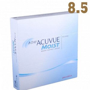 8,5. 1 Day Acuvue  moist (90 шт.)  Однодневные контактные линзы