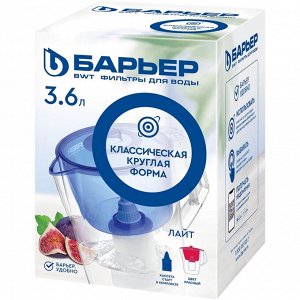 Фильтр-кувшин ЛАЙТ 3,6л кувшин/1,5л воронка красный