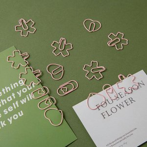 Скрепки декоративные, фугурные, 10 шт.