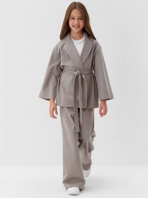 Комплект для девочки (жакет и брюки) MINAKU: PartyDress, серый.