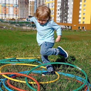 Обруч, диаметр 60 см, зелёный