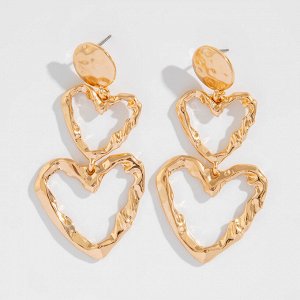 Серьги женские, бижутерия, крупные, массивные