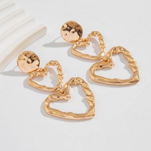 Серьги женские, бижутерия, крупные, массивные