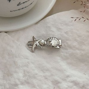 Заколка зажим Ракушка, 1 шт