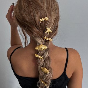 Заколка зажим Ракушка, 1 шт