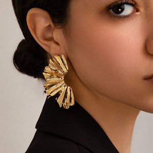 Серьги женские, бижутерия, крупные, массивные