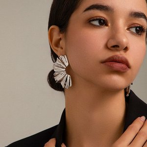 Серьги женские, бижутерия, крупные, массивные