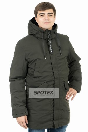 Куртка зимняя удлиненная мужская Remain 77160 хаки