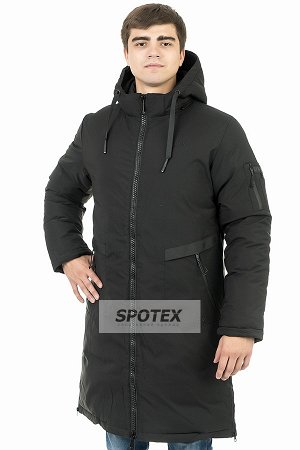 Куртка зимняя удлиненная мужская Remain 8395 черный