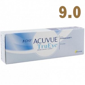 9,0. 1 Day Acuvue  TruEye (30 шт.) Однодневные контактные линзы