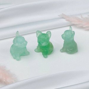 Фигурка "Французский Бульдог" из Флюорита