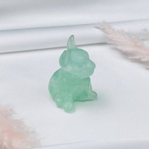 Фигурка "Французский Бульдог" из Флюорита