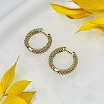 Радуга Самоцветов Швензы серьги &quot;Конго&quot; позолоченные