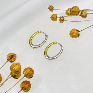 Швензы серьги "Конго" позолоченные