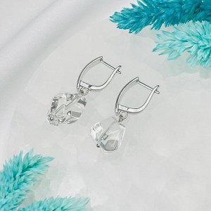 Серьги из камня Горный Хрусталь