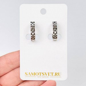 Швензы серьги "Конго" родорованные